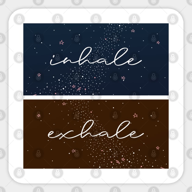 Inhale Exhale Sticker by Sierraillustration